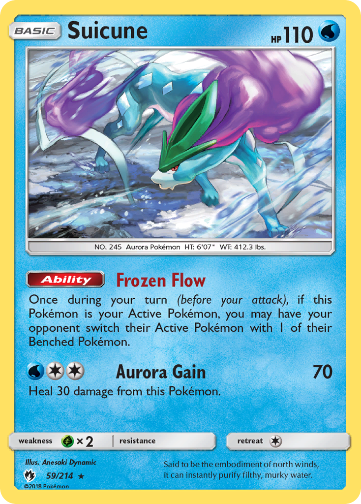 Suicune (59/214) [Sun & Moon: Lost Thunder] | Enigma On Main