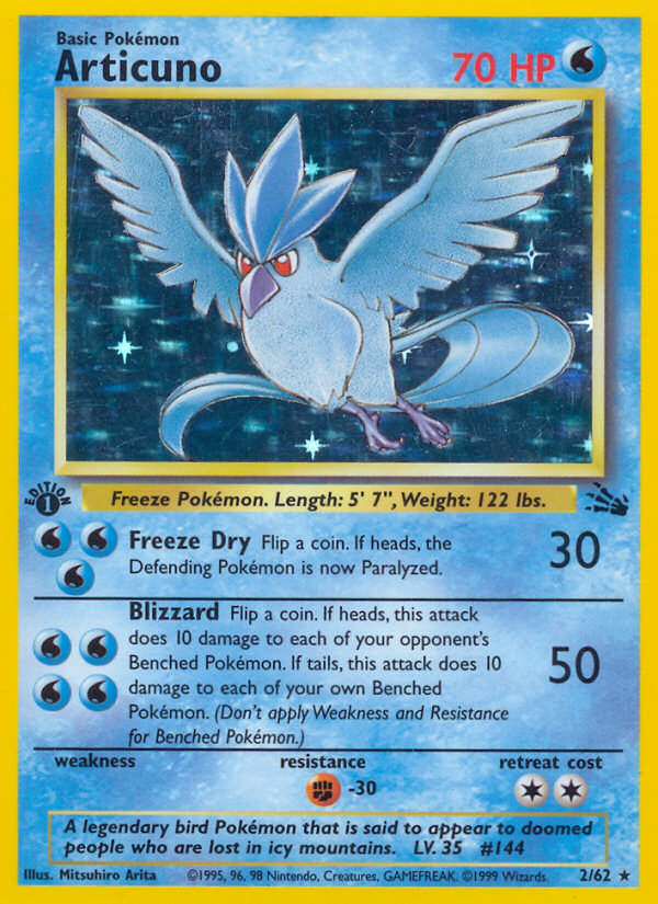 Articuno (2/62) [Fossil 1st Edition] | Enigma On Main