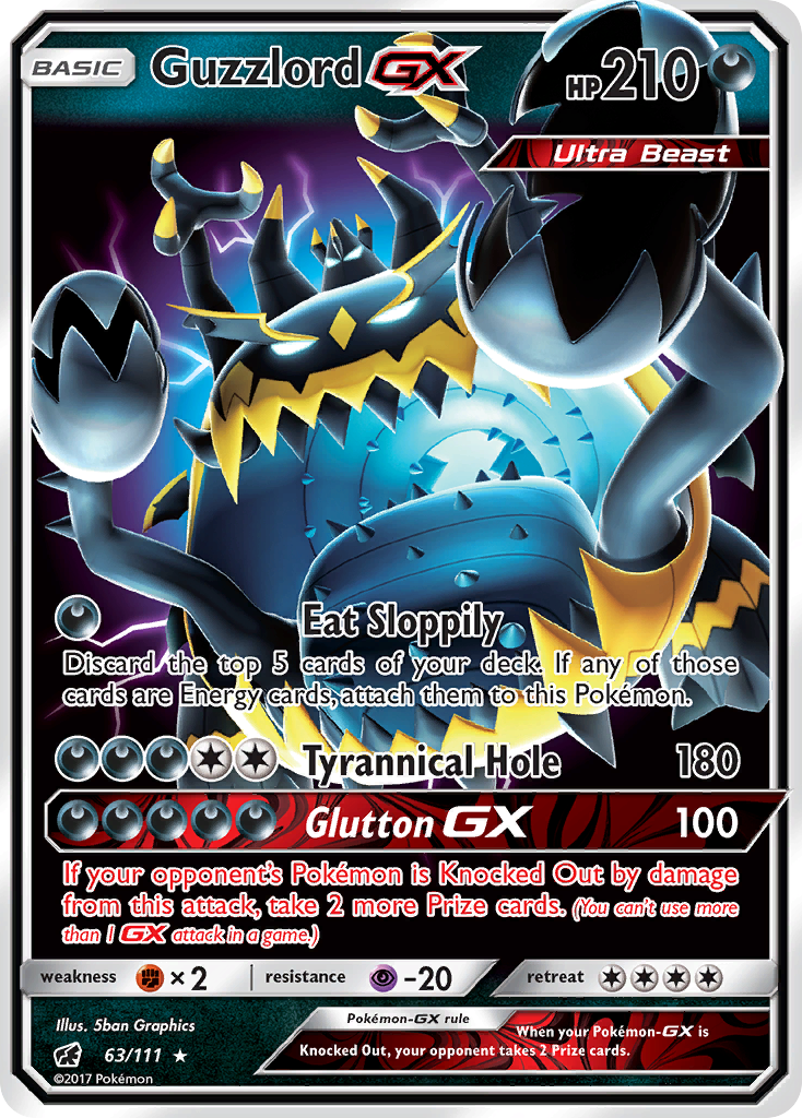 Guzzlord GX (63/111) [Sun & Moon: Crimson Invasion] | Enigma On Main