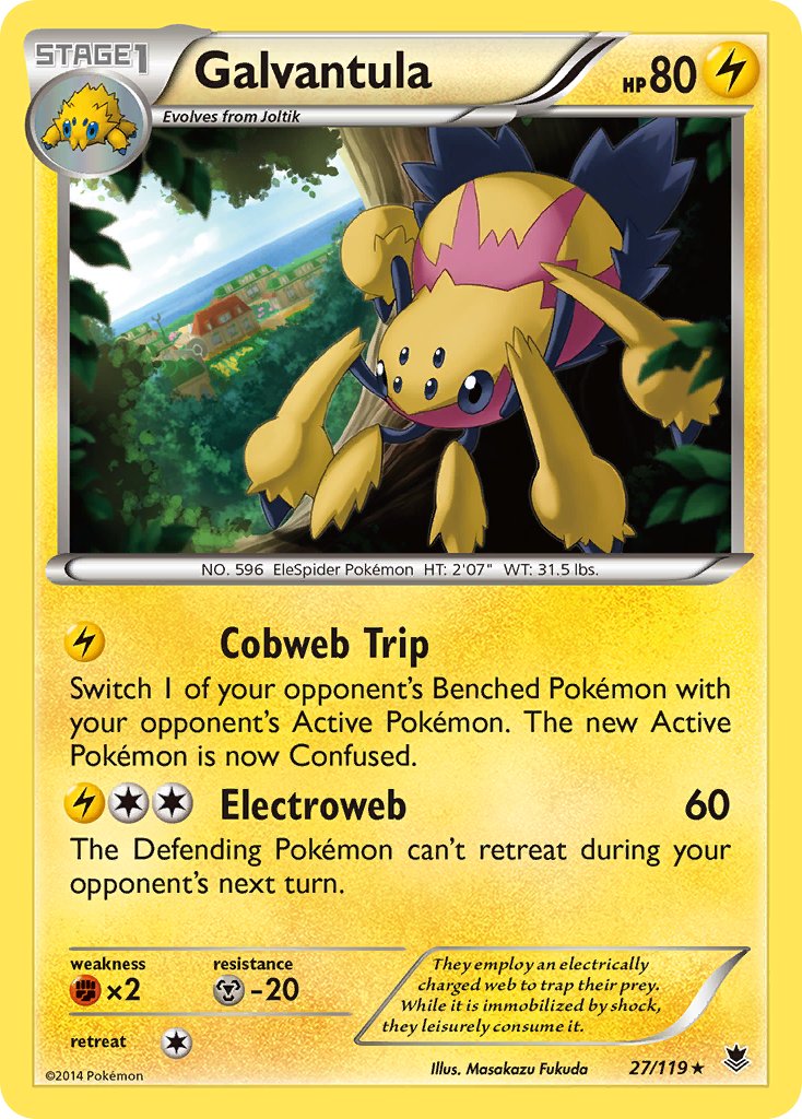 Galvantula(27/119) (Theme Deck Exclusive) [XY: Phantom Forces] | Enigma On Main