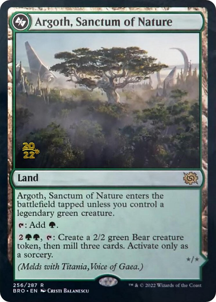 Argoth, Sanctum of Nature [The Brothers' War: Prerelease Promos] | Enigma On Main