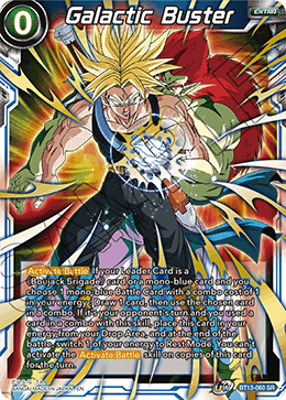 Galactic Buster (Super Rare) [BT13-060] | Enigma On Main