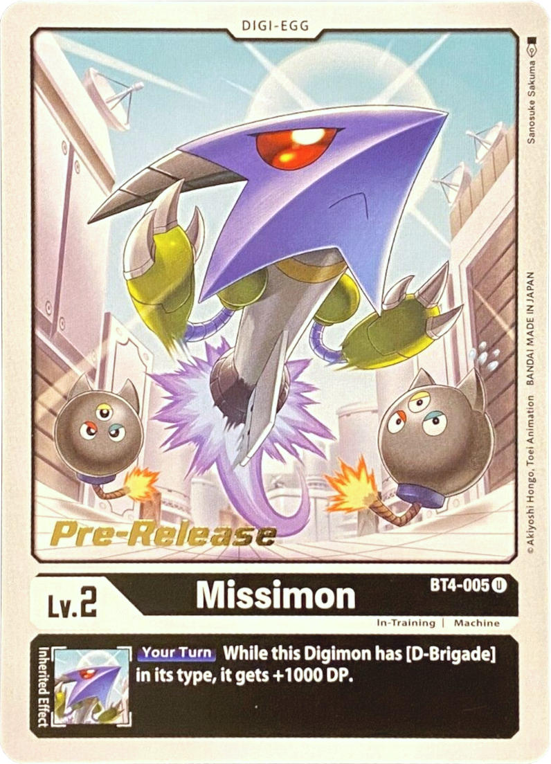 Missimon [BT4-005] [Great Legend Pre-Release Promos] | Enigma On Main