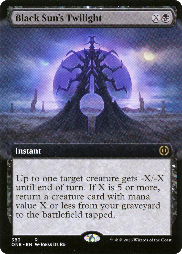 Black Sun's Twilight (Extended Art) [Phyrexia: All Will Be One] | Enigma On Main