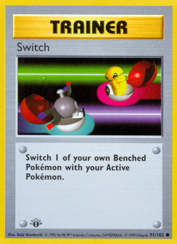 Switch (95/102) (Shadowless) [Base Set 1st Edition] | Enigma On Main