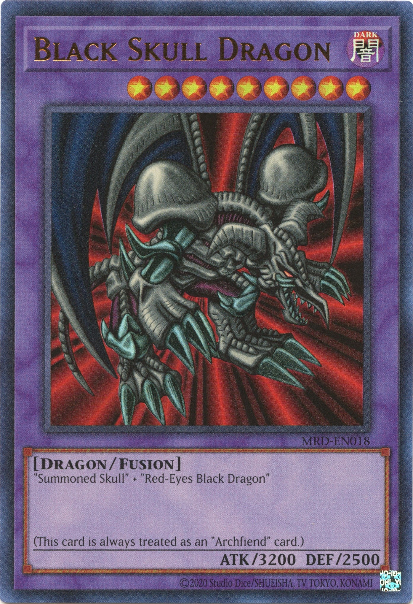 Black Skull Dragon (25th Anniversary) [MRD-EN018] Ultra Rare | Enigma On Main