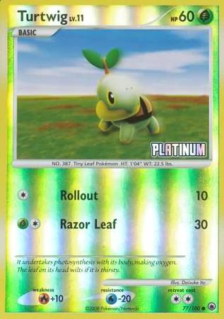 Turtwig (77/100) [Burger King Promos: 2009 Collection] | Enigma On Main