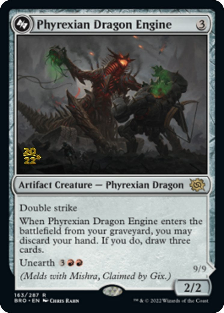 Phyrexian Dragon Engine [The Brothers' War: Prerelease Promos] | Enigma On Main
