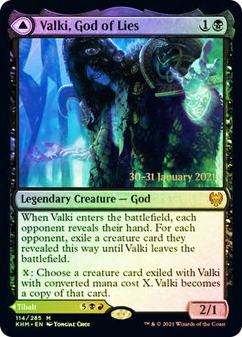 Valki, God of Lies // Tibalt, Cosmic Impostor  [Kaldheim Prerelease Promos] | Enigma On Main