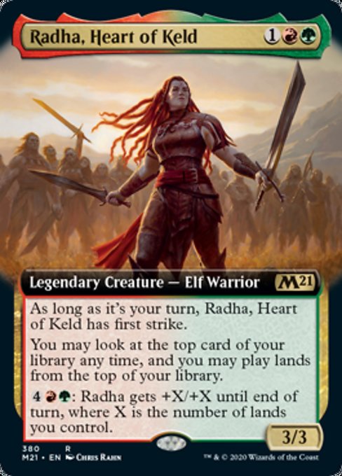 Radha, Heart of Keld (Extended Art) [Core Set 2021] | Enigma On Main