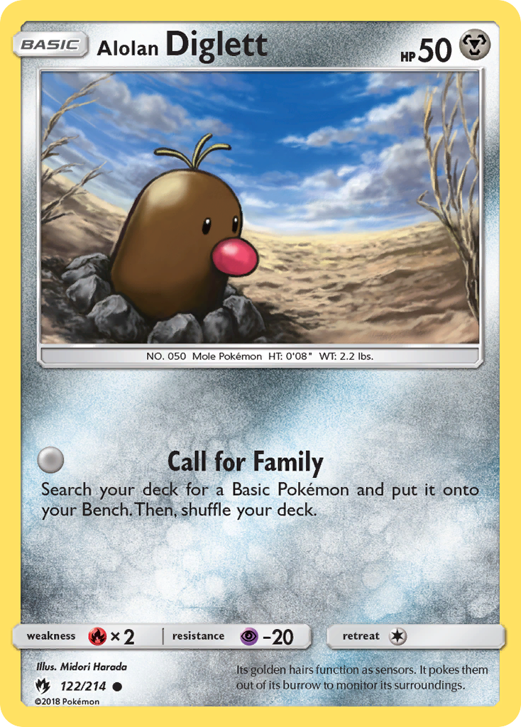 Alolan Diglett (122/214) [Sun & Moon: Lost Thunder] | Enigma On Main