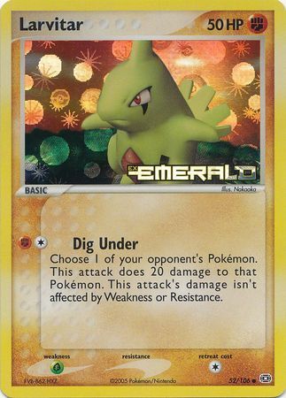 Larvitar (52/106) (Stamped) [EX: Emerald] | Enigma On Main