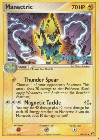 Manectric EX (38/107) (Deoxys Prerelease Promo) [Nintendo: Black Star Promos] | Enigma On Main