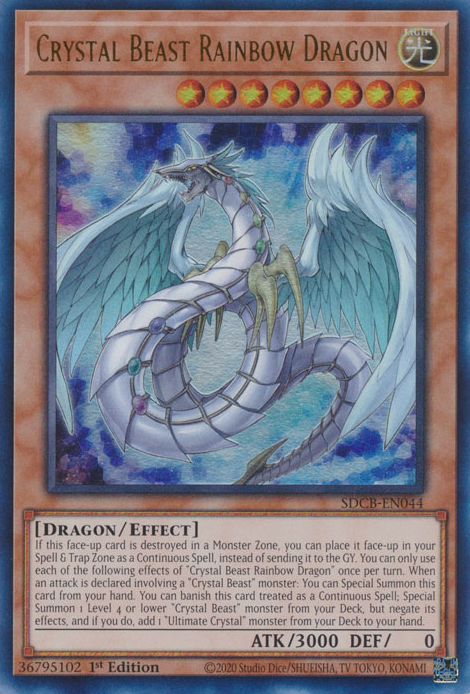 Crystal Beast Rainbow Dragon [SDCB-EN044] Ultra Rare | Enigma On Main