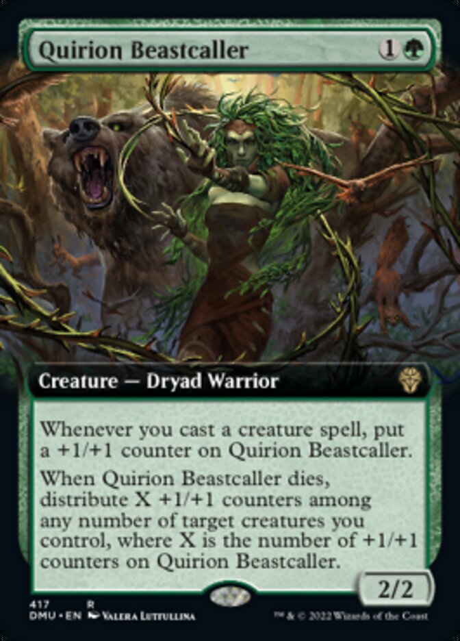 Quirion Beastcaller (Extended Art) [Dominaria United] | Enigma On Main