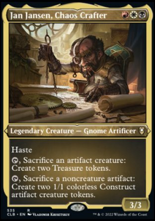 Jan Jansen, Chaos Crafter (Foil Etched) [Commander Legends: Battle for Baldur's Gate] | Enigma On Main