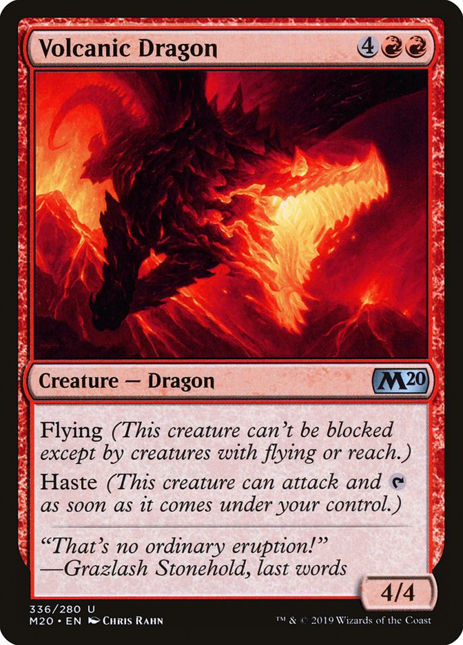 Volcanic Dragon [Core Set 2020] | Enigma On Main