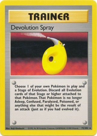 Devolution Spray (72/102) [Base Set Unlimited] | Enigma On Main