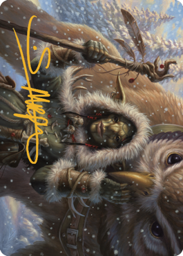 Owlbear Shepherd Art Card (Gold-Stamped Signature) [Commander Legends: Battle for Baldur's Gate Art Series] | Enigma On Main