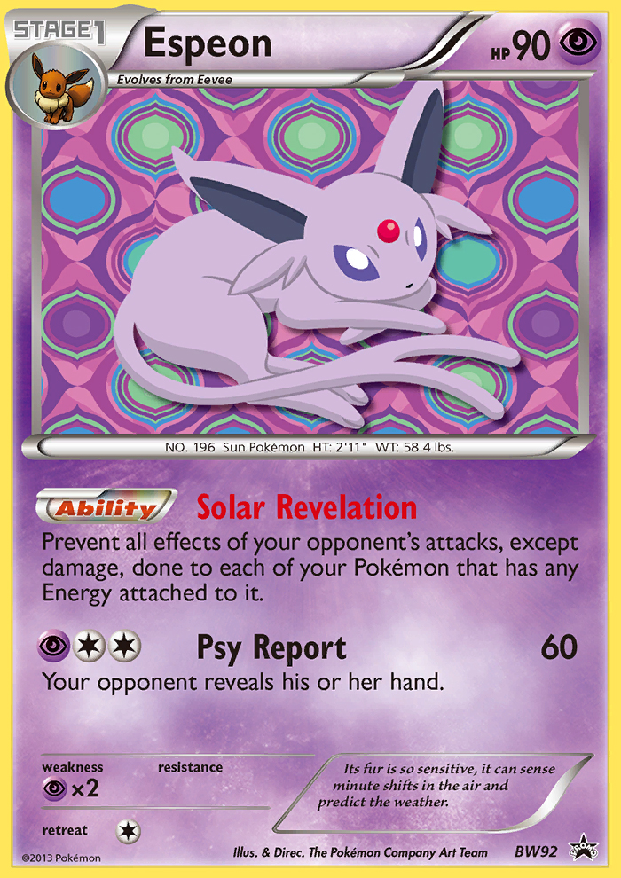 Espeon (BW92) [Black & White: Black Star Promos] | Enigma On Main