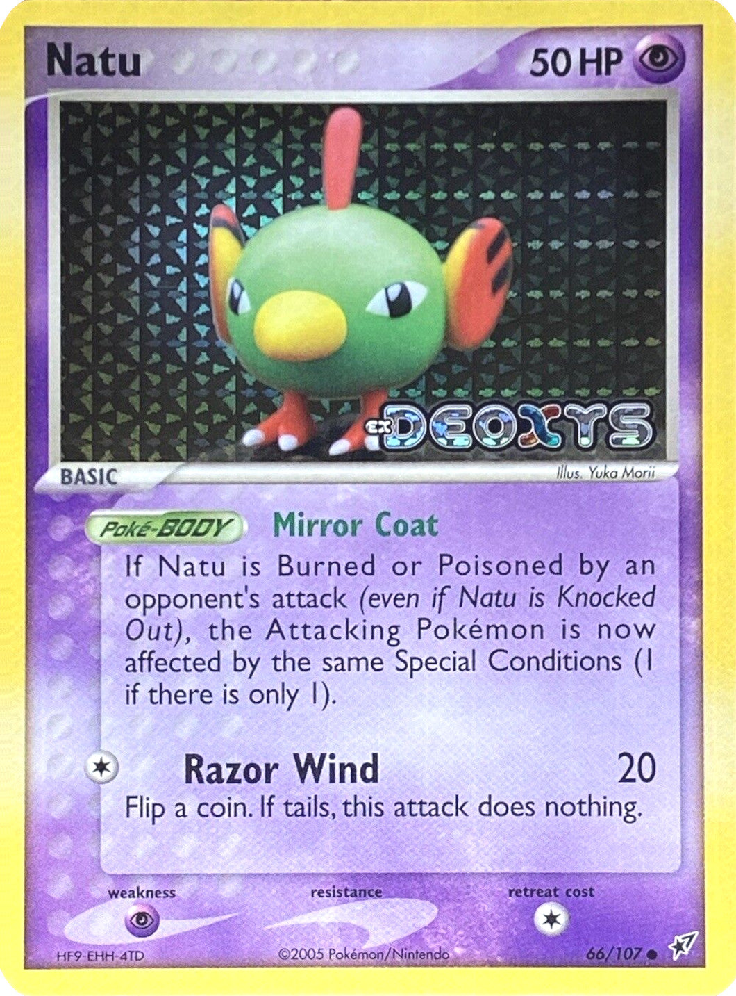 Natu (66/107) (Stamped) [EX: Deoxys] | Enigma On Main