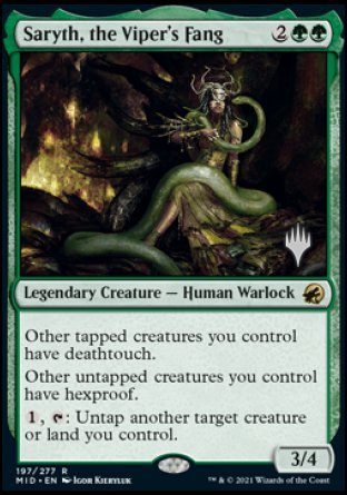 Saryth, the Viper's Fang (Promo Pack) [Innistrad: Midnight Hunt Promos] | Enigma On Main