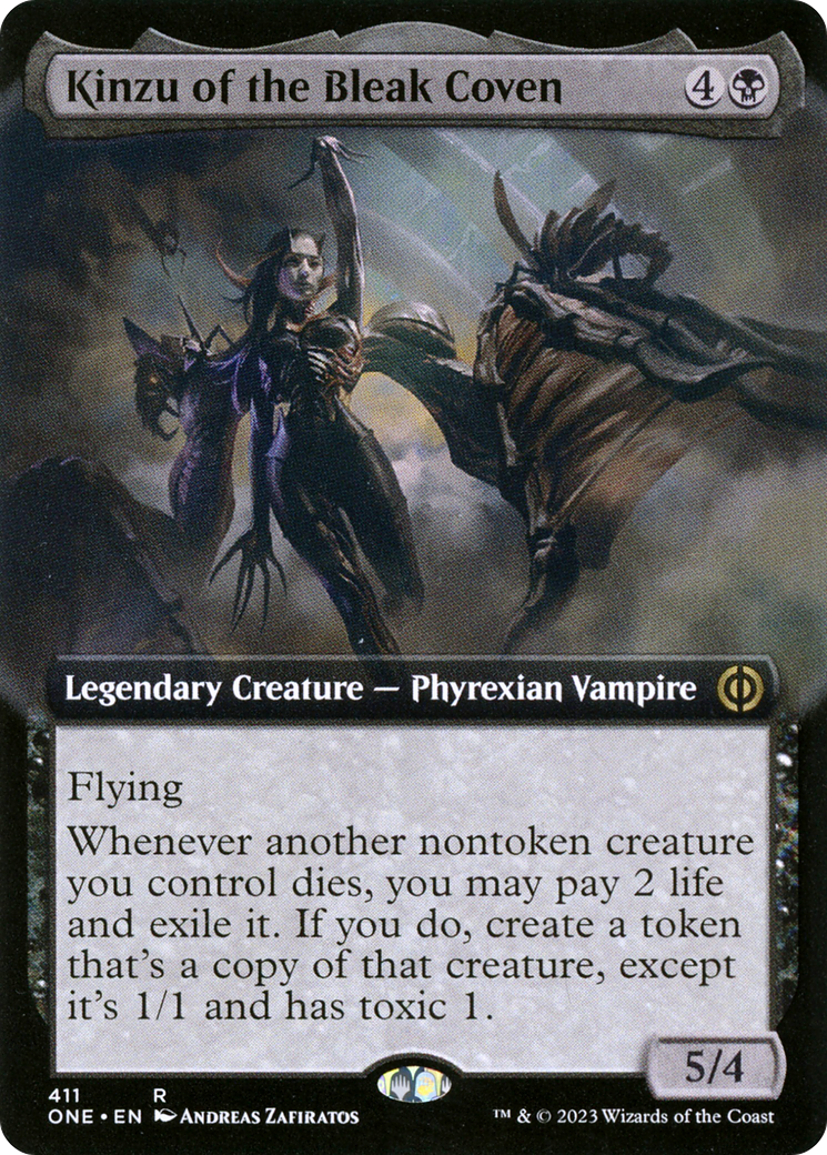 Kinzu of the Bleak Coven (Extended Art) [Phyrexia: All Will Be One] | Enigma On Main