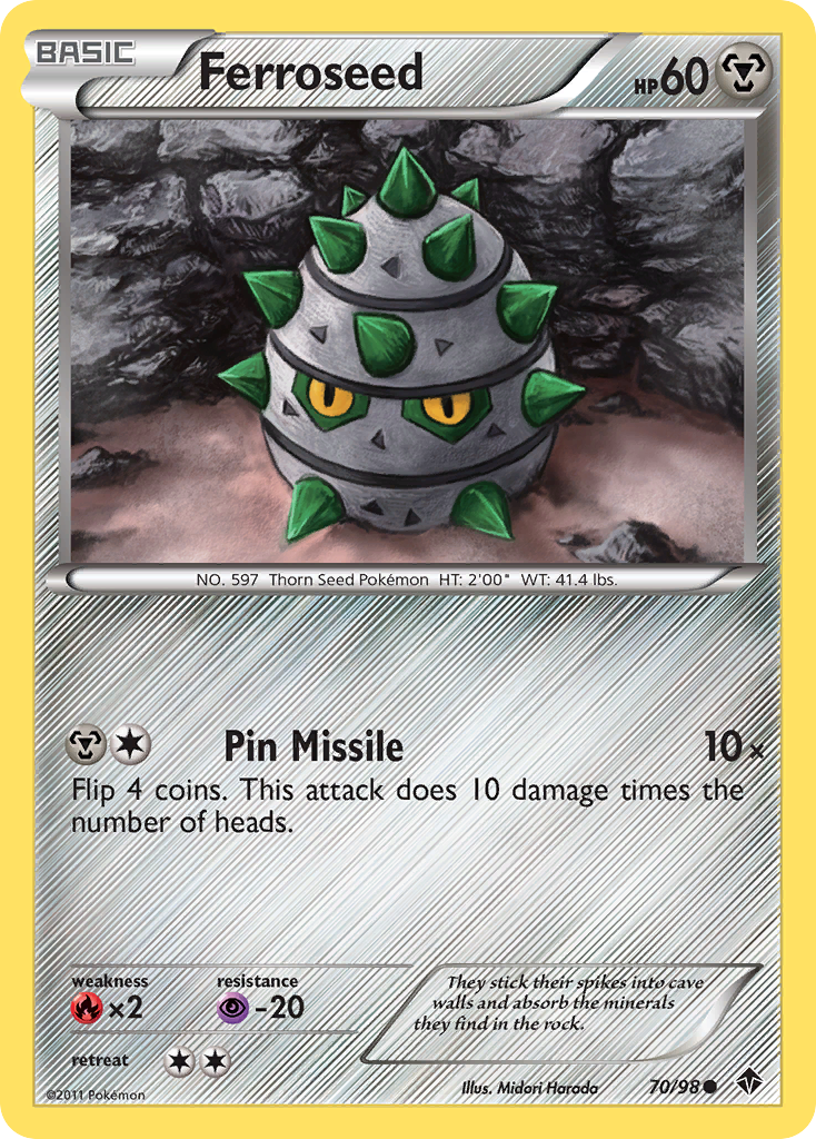 Ferroseed (70/98) [Black & White: Emerging Powers] | Enigma On Main