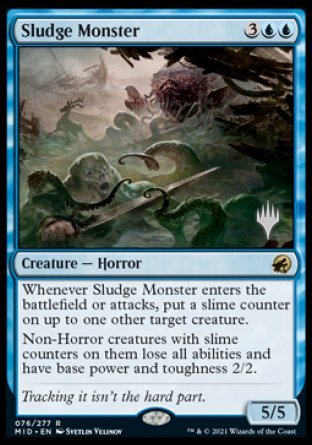 Sludge Monster (Promo Pack) [Innistrad: Midnight Hunt Promos] | Enigma On Main