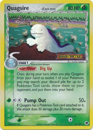 Quagsire (21/101) (Delta Species) (Stamped) [EX: Dragon Frontiers] | Enigma On Main