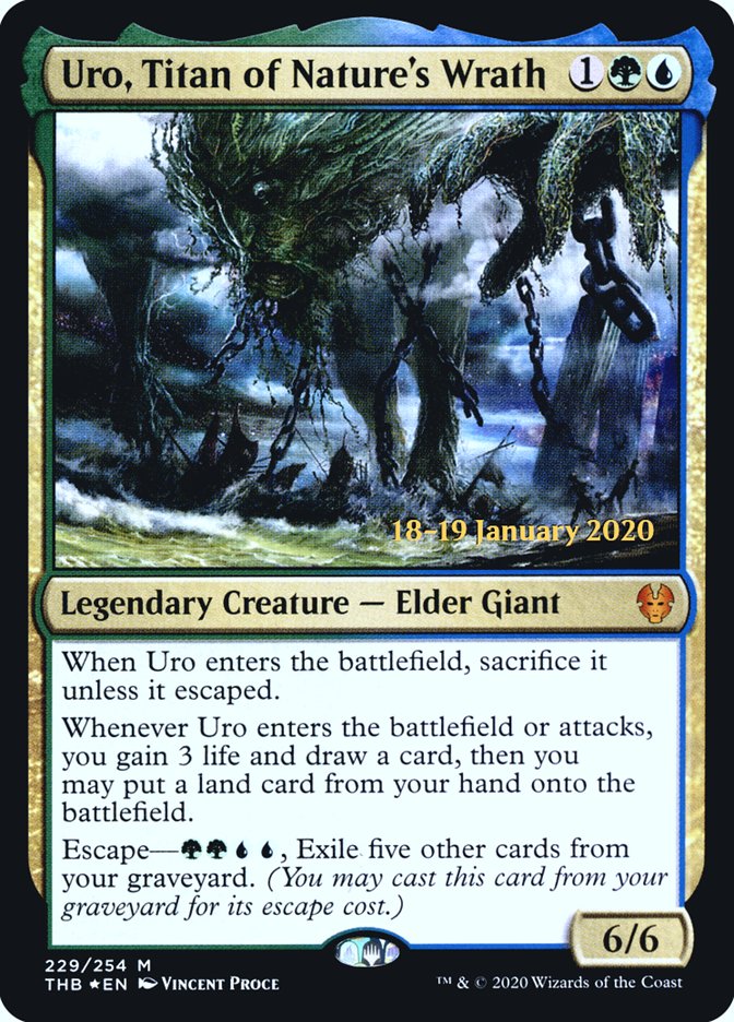 Uro, Titan of Nature's Wrath [Theros Beyond Death Prerelease Promos] | Enigma On Main