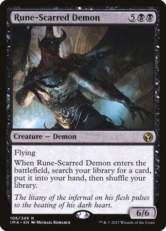 Rune-Scarred Demon [Iconic Masters] | Enigma On Main