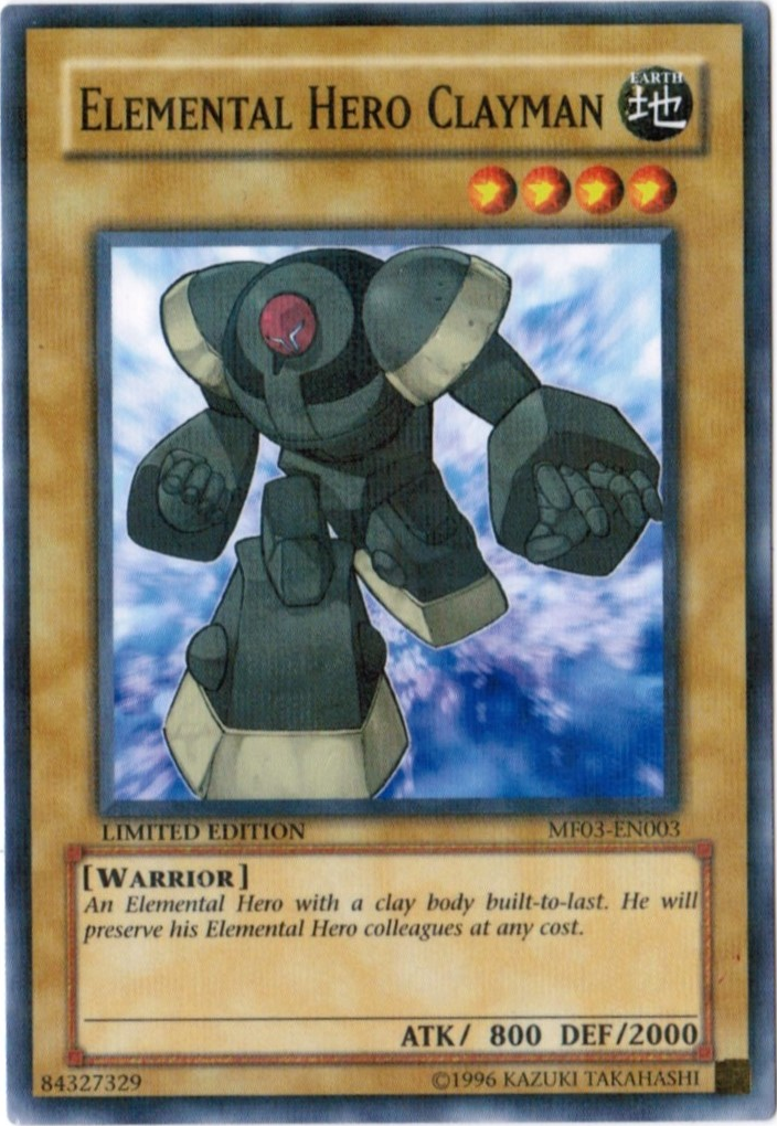 Elemental Hero Clayman [MF03-EN003] Parallel Rare | Enigma On Main