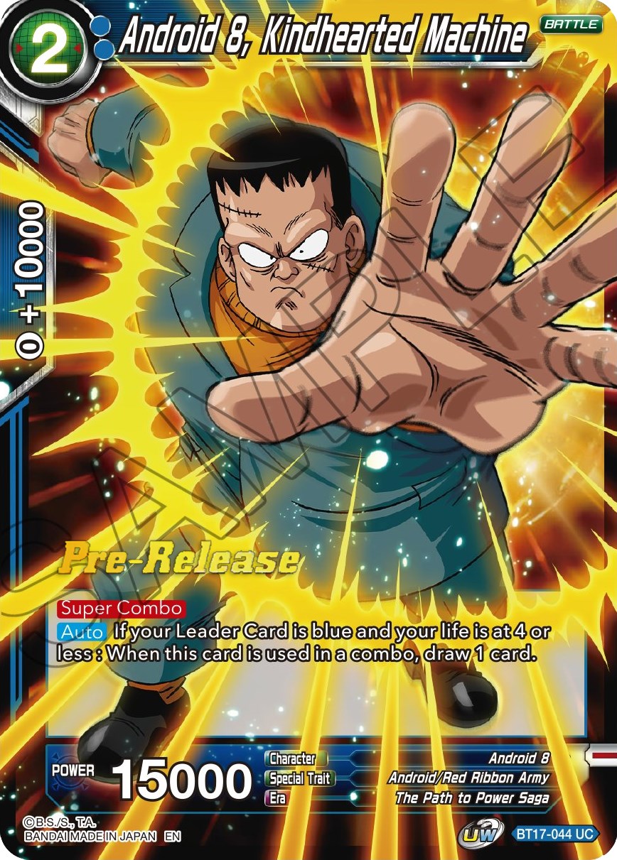 Android 8, Kindhearted Machine (BT17-044) [Ultimate Squad Prerelease Promos] | Enigma On Main