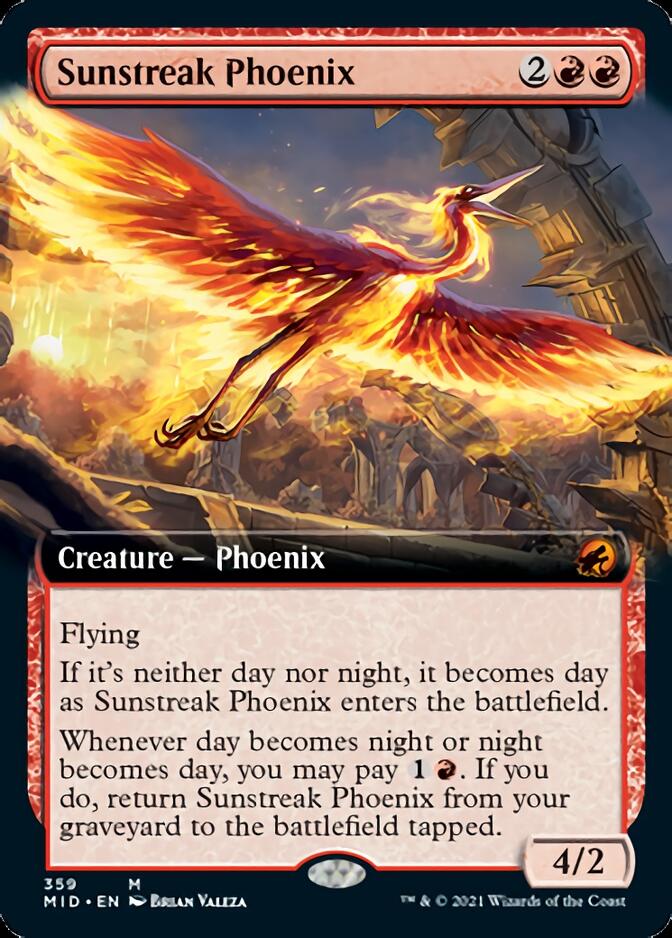 Sunstreak Phoenix (Extended) [Innistrad: Midnight Hunt] | Enigma On Main