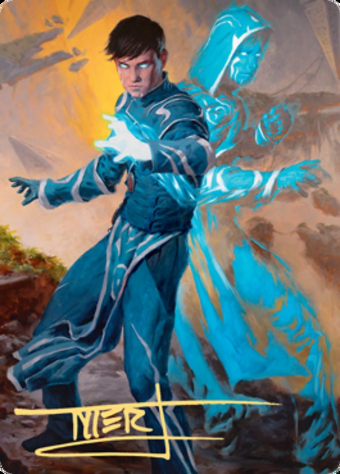 Jace, Mirror Mage 1 Art Card (Gold-Stamped Signature) [Zendikar Rising Art Series] | Enigma On Main