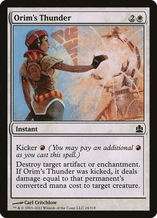 Orim's Thunder [Commander 2011] | Enigma On Main