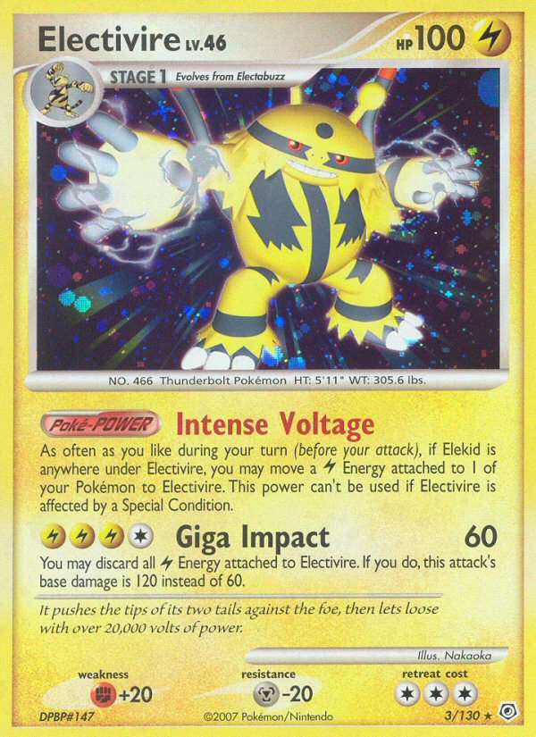 Electivire (3/130) [Diamond & Pearl: Base Set] | Enigma On Main