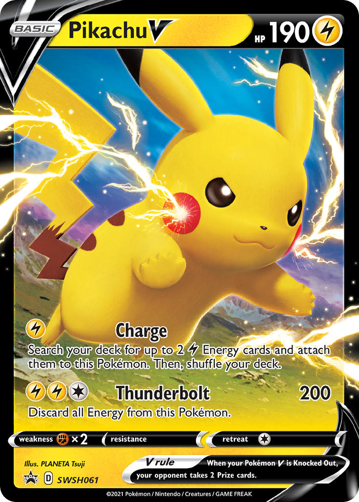 Pikachu V (SWSH061) (Jumbo Card) [Sword & Shield: Black Star Promos] | Enigma On Main