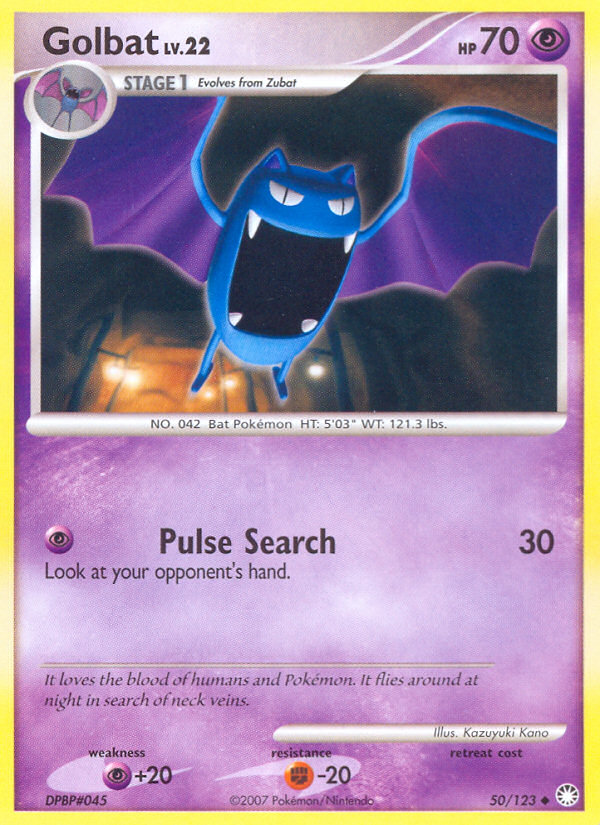 Golbat (50/123) [Diamond & Pearl: Mysterious Treasures] | Enigma On Main