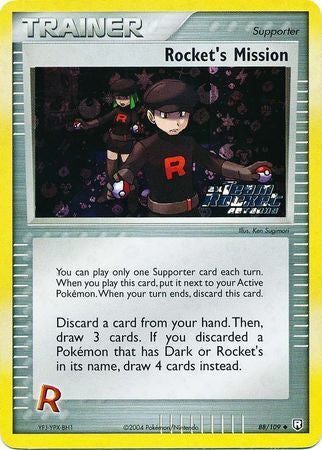 Rocket's Mission (88/109) (Stamped) [EX: Team Rocket Returns] | Enigma On Main