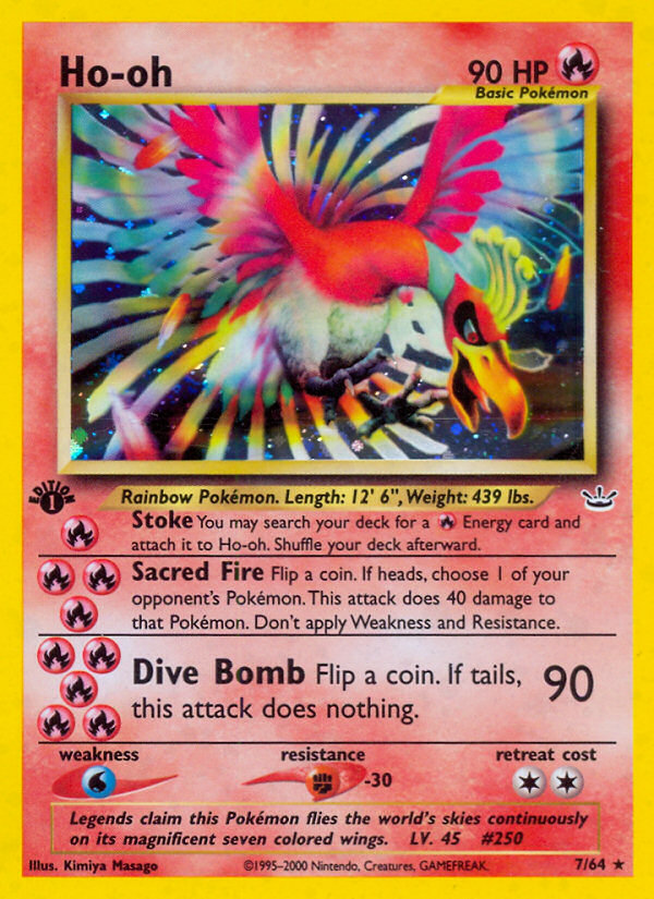 Ho-oh (7/64) [Neo Revelation 1st Edition] | Enigma On Main