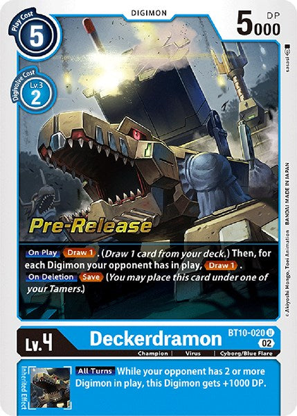 Deckerdramon [BT10-020] [Xros Encounter Pre-Release Cards] | Enigma On Main