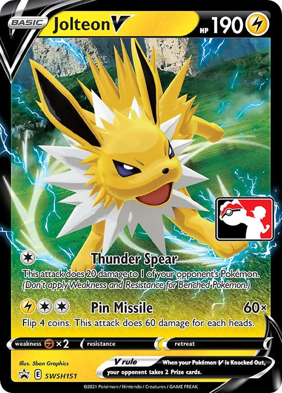 Jolteon V (SWSH151) [Prize Pack Series One] | Enigma On Main