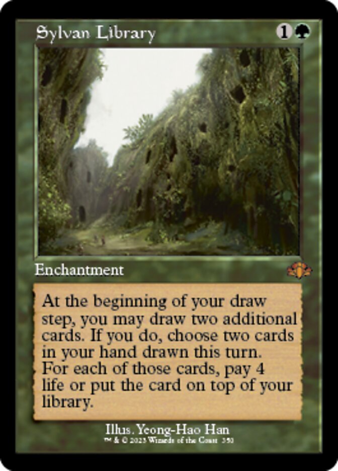 Sylvan Library (Retro) [Dominaria Remastered] | Enigma On Main