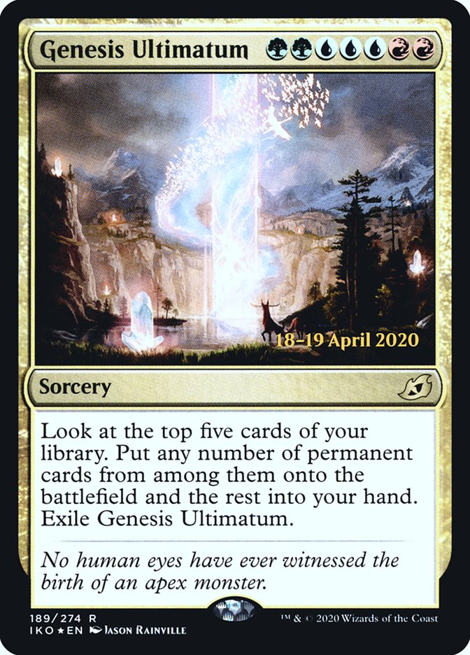 Genesis Ultimatum  [Ikoria: Lair of Behemoths Prerelease Promos] | Enigma On Main