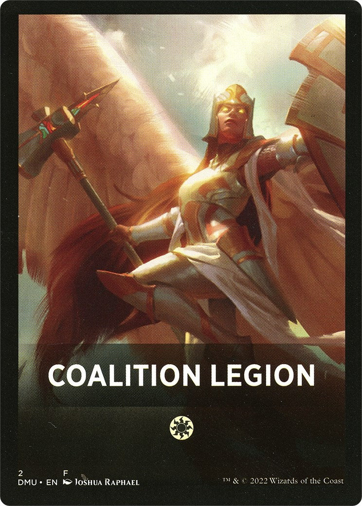 Coalition Legion Theme Card [Dominaria United Tokens] | Enigma On Main