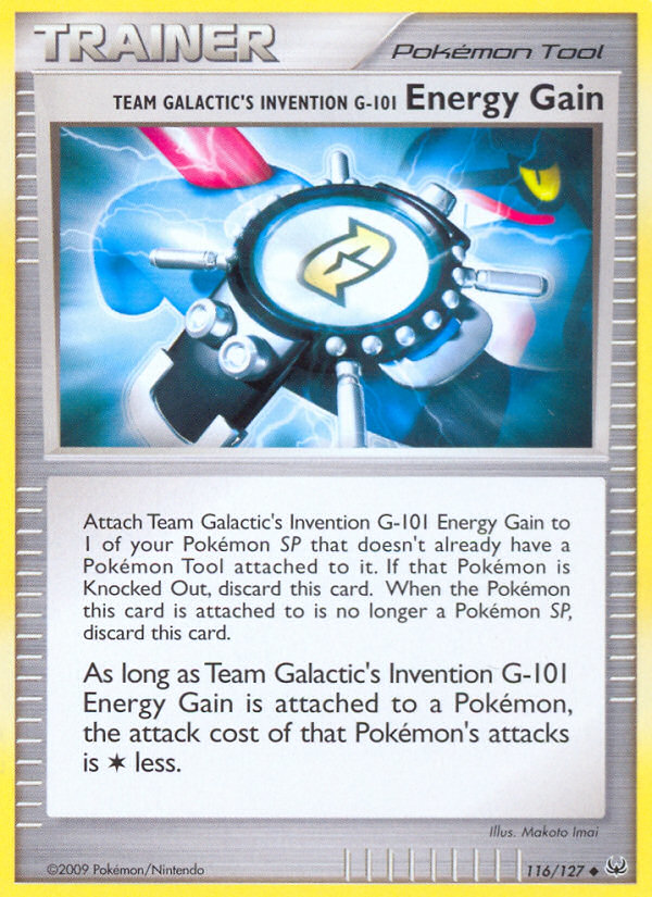 Team Galactic's Invention G-101 Energy Gain (116/127) [Platinum: Base Set] | Enigma On Main