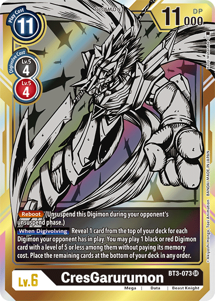 CresGarurumon [BT3-073] (Alternate Art) [Release Special Booster Ver.1.5] | Enigma On Main