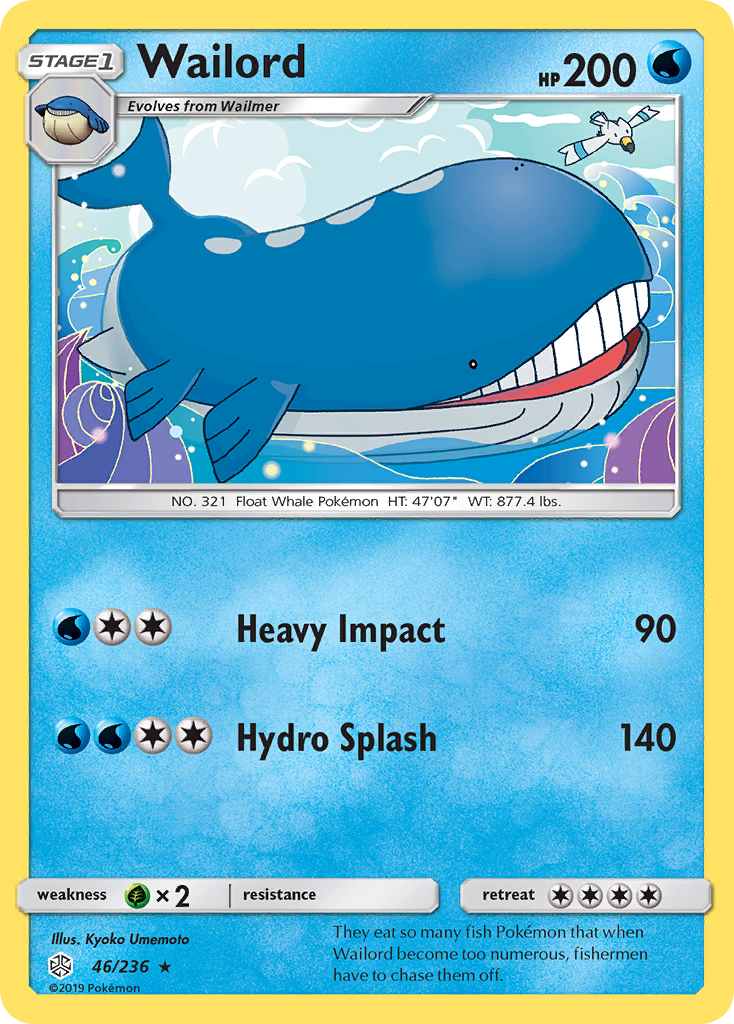 Wailord (46/236) [Sun & Moon: Cosmic Eclipse] | Enigma On Main